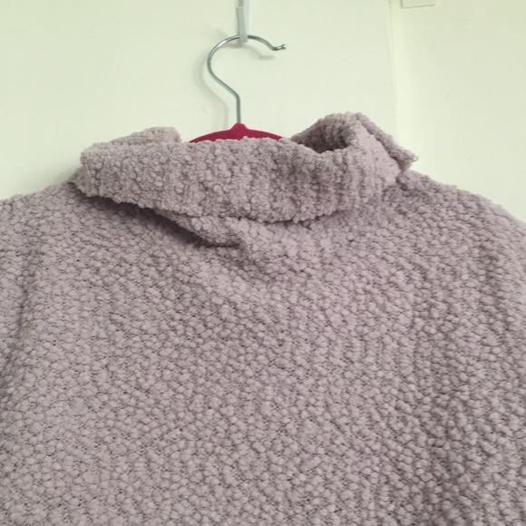Fuzzy Purple Turtleneck Sweater - Picture 2 of 4